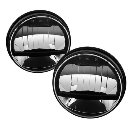 SPYDER AUTOMOTIVE 07-15 WRANGLER LED CRYSTAL HEADLIGHTS-BLACK 5080950